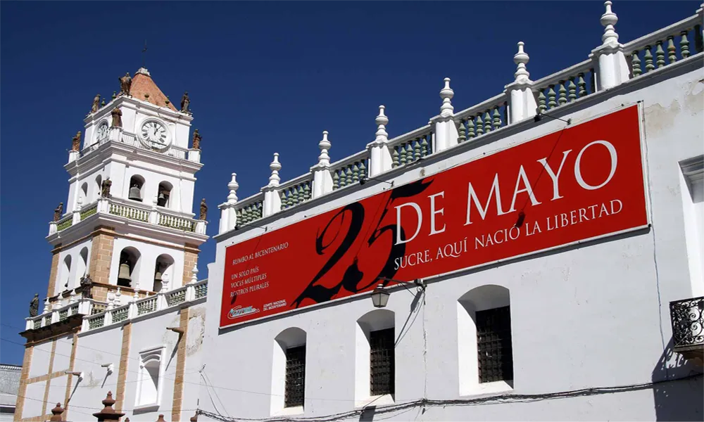 Praça 25 de Maio em Sucre
